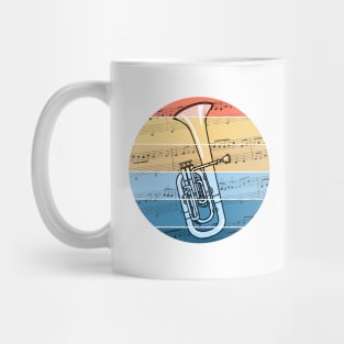 Tenor Horn Music Notation Hornist Brass Musician Mug